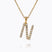 Caroline Svedbom - Mini Letter Necklace Letter N Gold