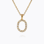 Caroline Svedbom - Mini Letter Necklace Letter O Gold