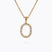 Caroline Svedbom - Mini Letter Necklace Letter O Gold