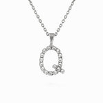 Caroline Svedbom - Mini Letter Necklace Letter Q Rhodium