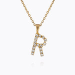 Caroline Svedbom - Mini Letter Necklace Letter R Gold