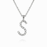 Caroline Svedbom - Mini Letter Necklace Letter S Rhodium