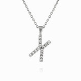Caroline Svedbom - Mini Letter Necklace Letter X Rhodium
