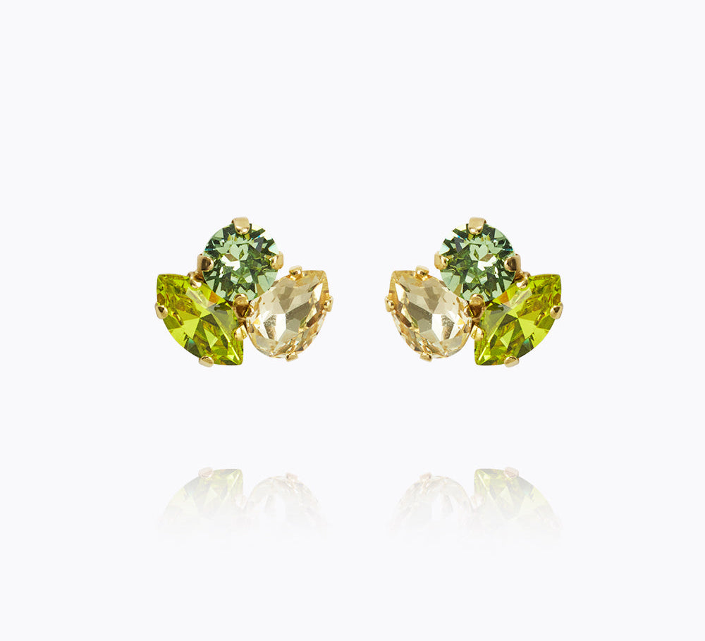 Caroline Svedbom - Ana Earrings Lime Combo Gold