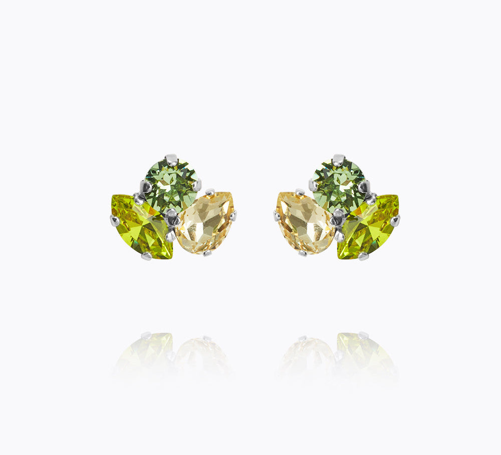 Caroline Svedbom - Ana Earrings Lime Combo Rhodium