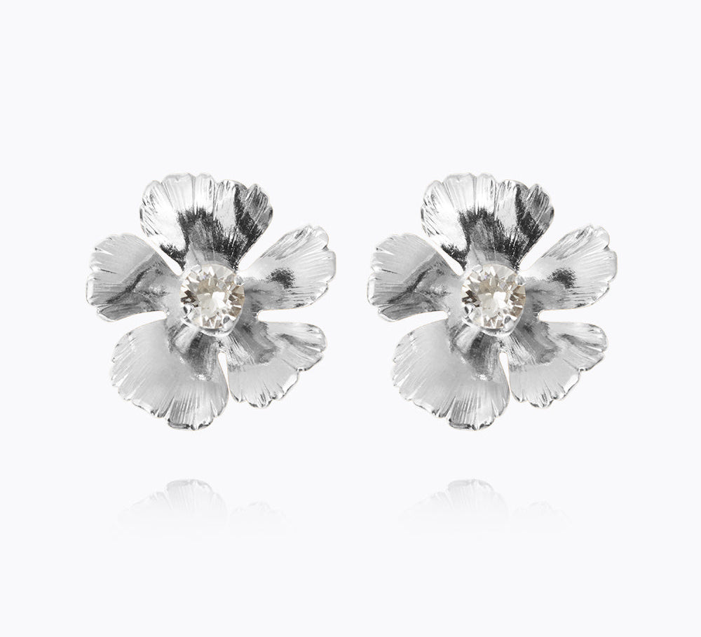 Caroline Svedbom - Anemone Earrings Crystal Rhodium