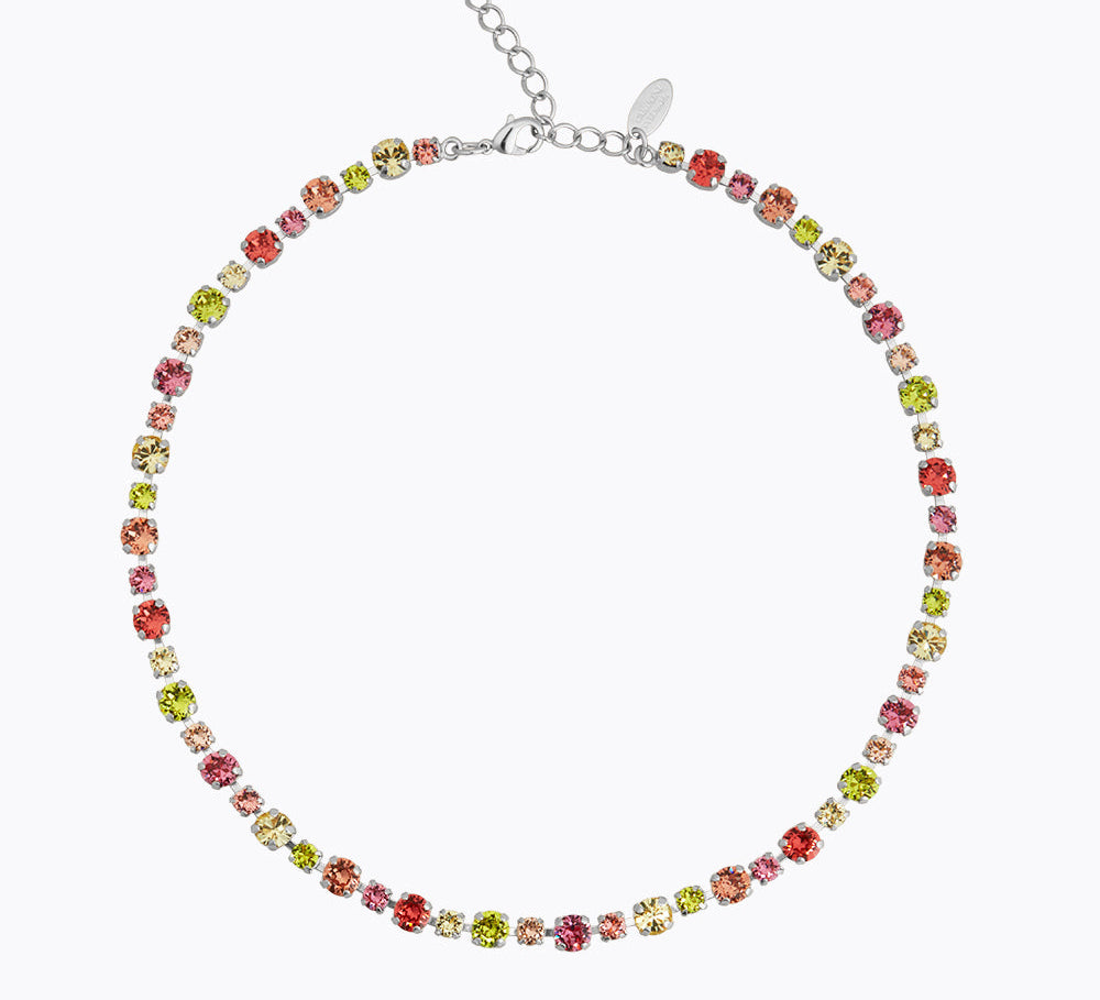 Caroline Svedbom - Calanthe Necklace Tropicana Combo Rhodium