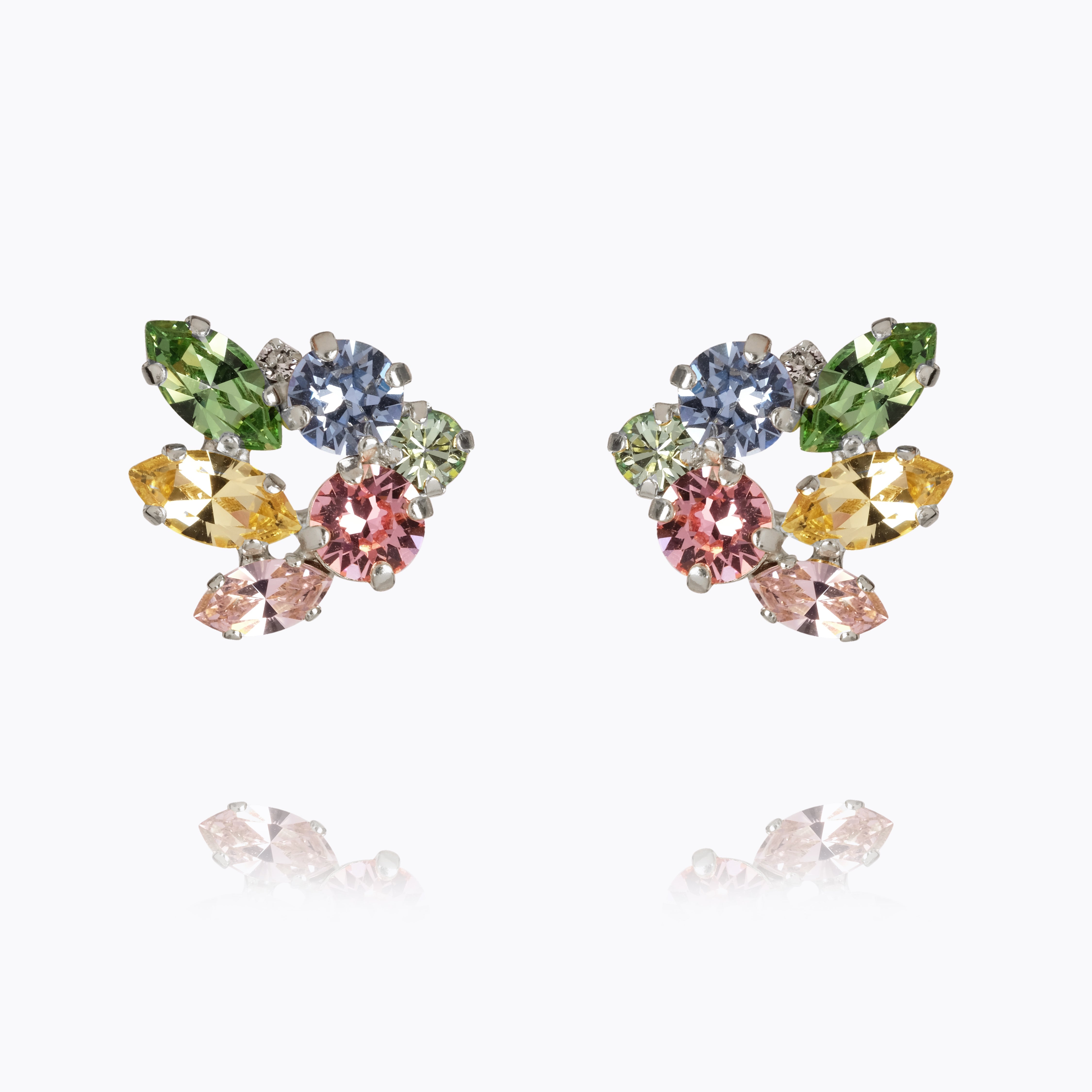 Caroline Svedbom - Cora Earcuff Pastel Combo Rhodium