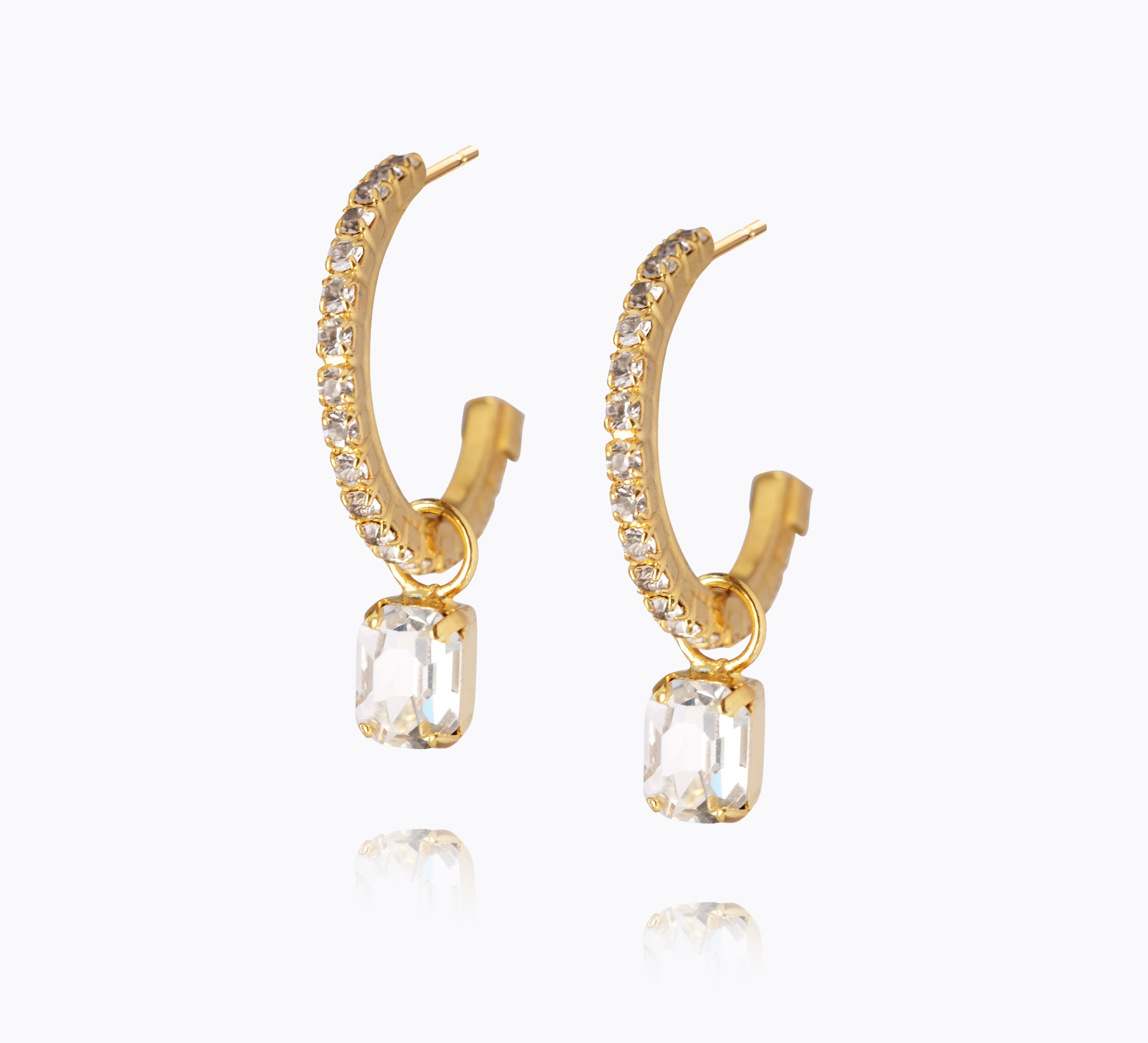Caroline Svedbom - Emila Earrings Crystal Gold