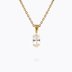 Caroline Svedbom - Petite Navette Necklace Crystal Gold