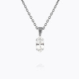 Caroline Svedbom - Petite Navette Necklace Crystal Rhodium
