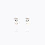 Caroline Svedbom - Petite Navette Earrings Crystal Rhodium