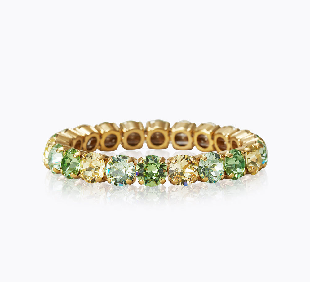 Caroline Svedbom - Gia Stud Bracelet Lime Combo Gold