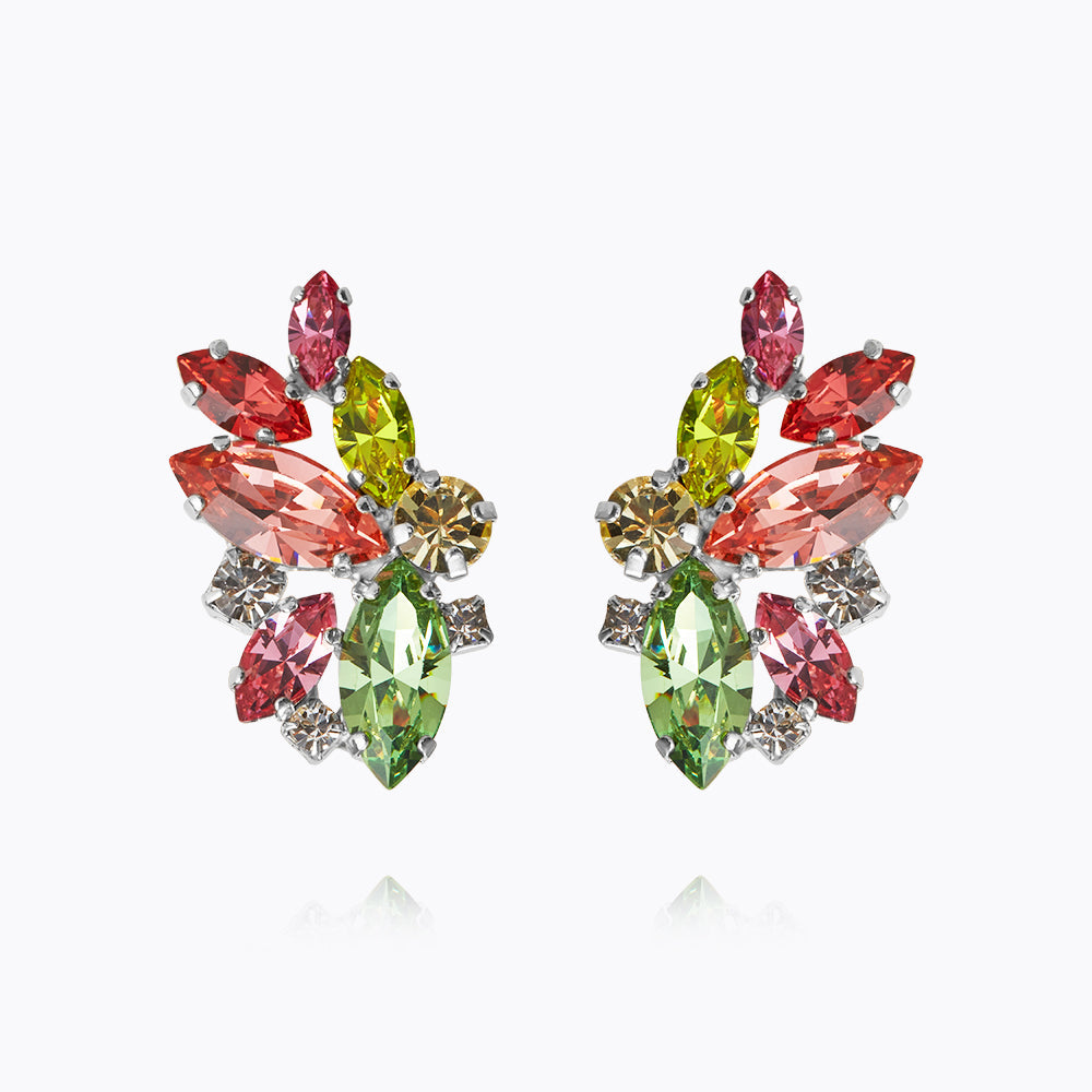 Caroline Svedbom - Havanna Earrings Tropicana Combo Rhodium