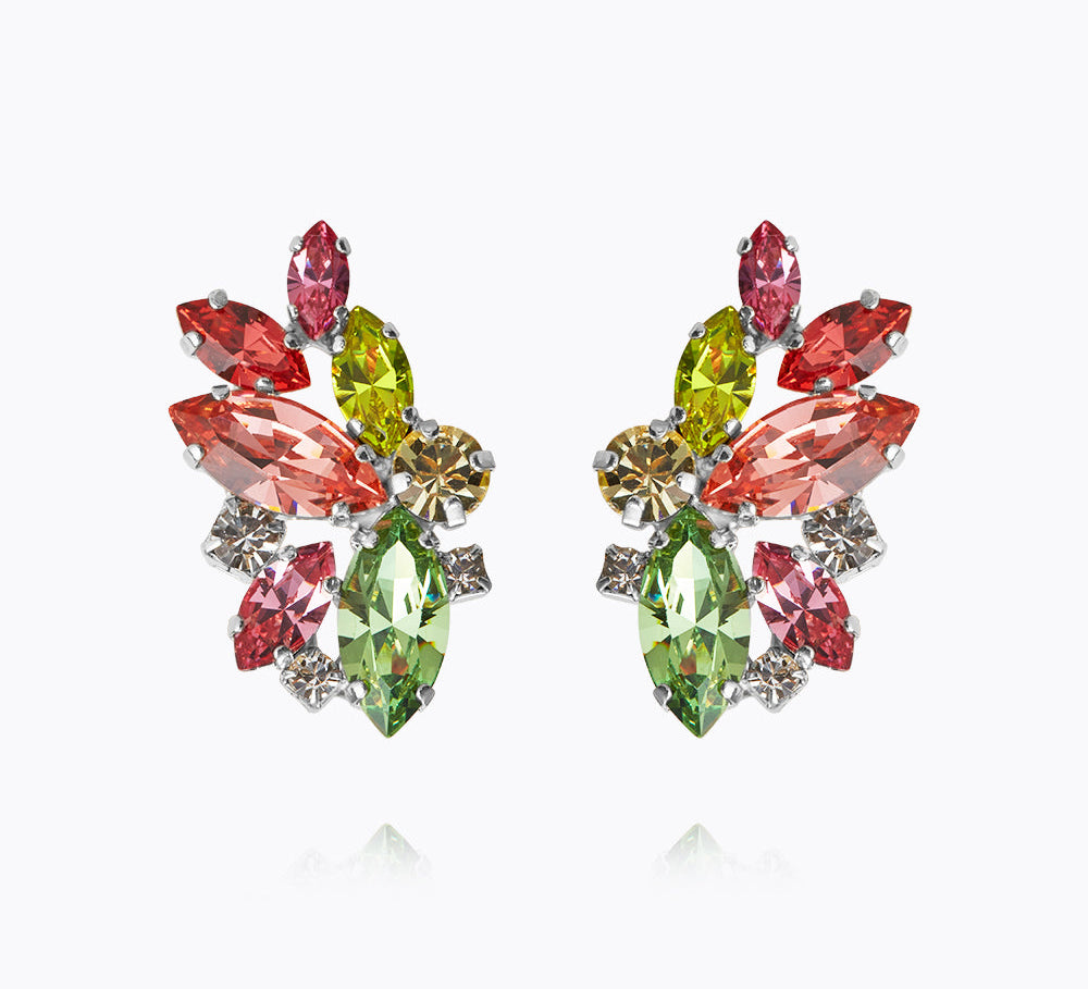 Caroline Svedbom - Havanna Earrings Tropicana Combo Rhodium