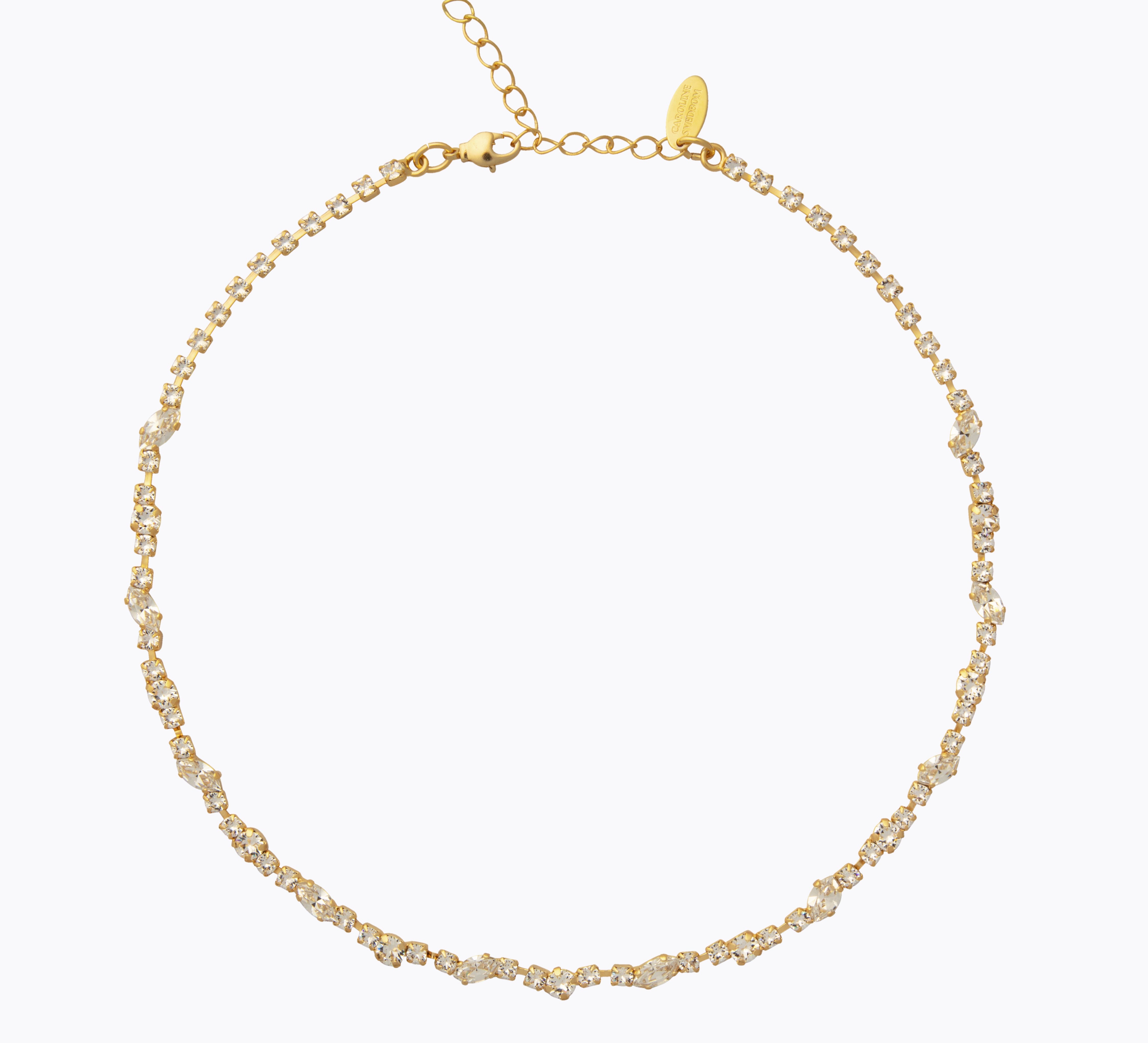 Caroline Svedbom - Antonia Necklace Crystal Gold