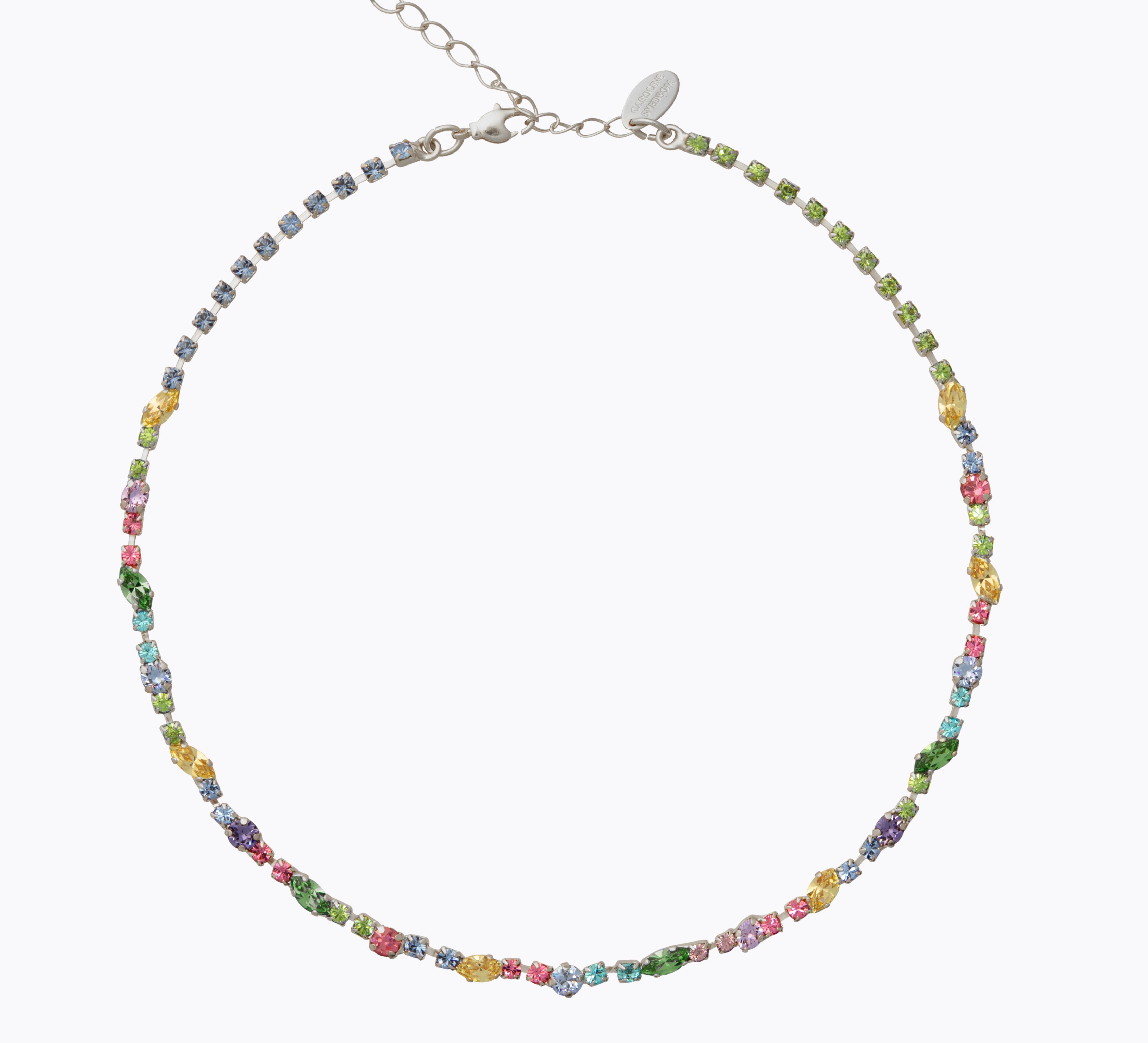 Caroline Svedbom - Antonia Necklace Pastel Combo Rhodium