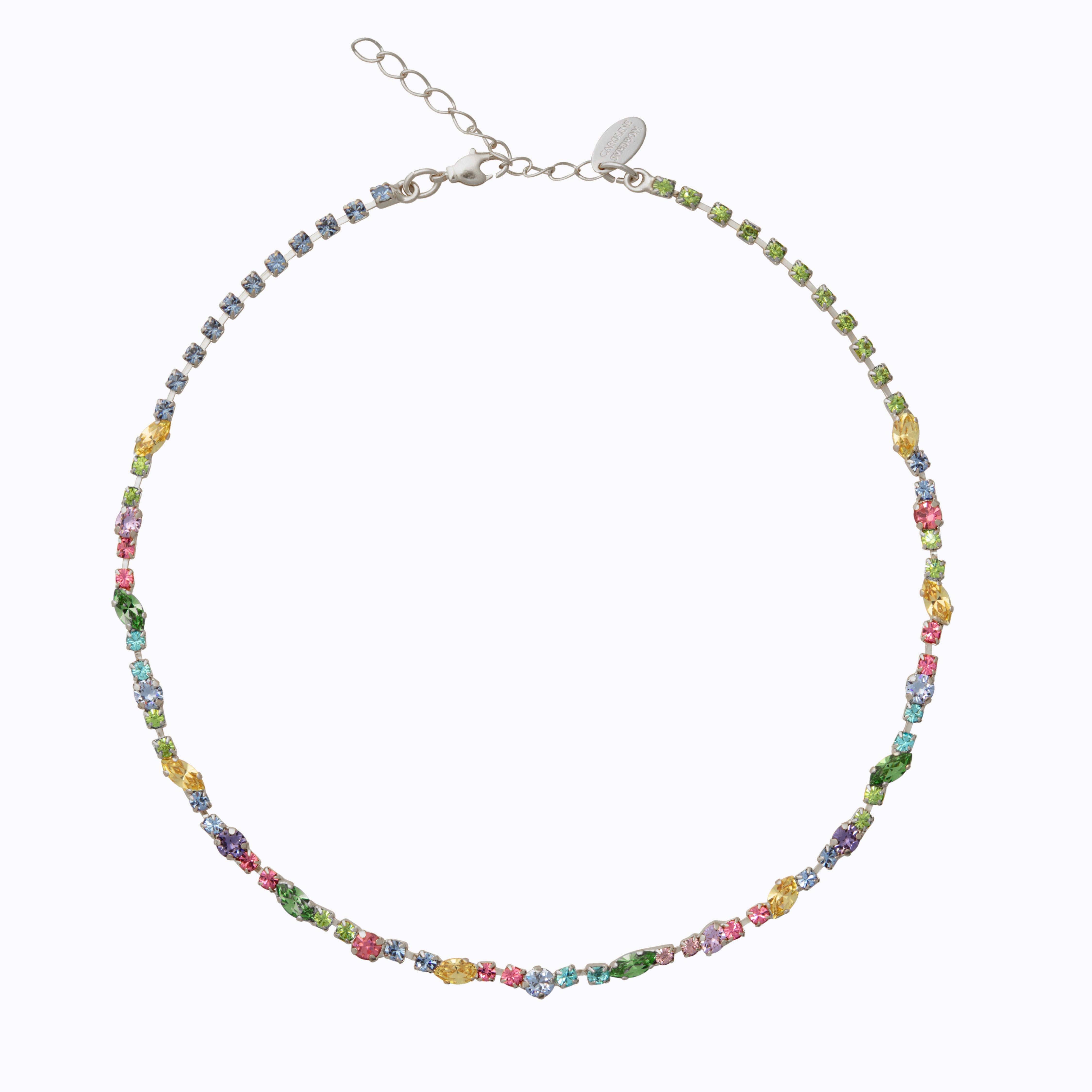 Caroline Svedbom - Antonia Necklace Pastel Combo Rhodium