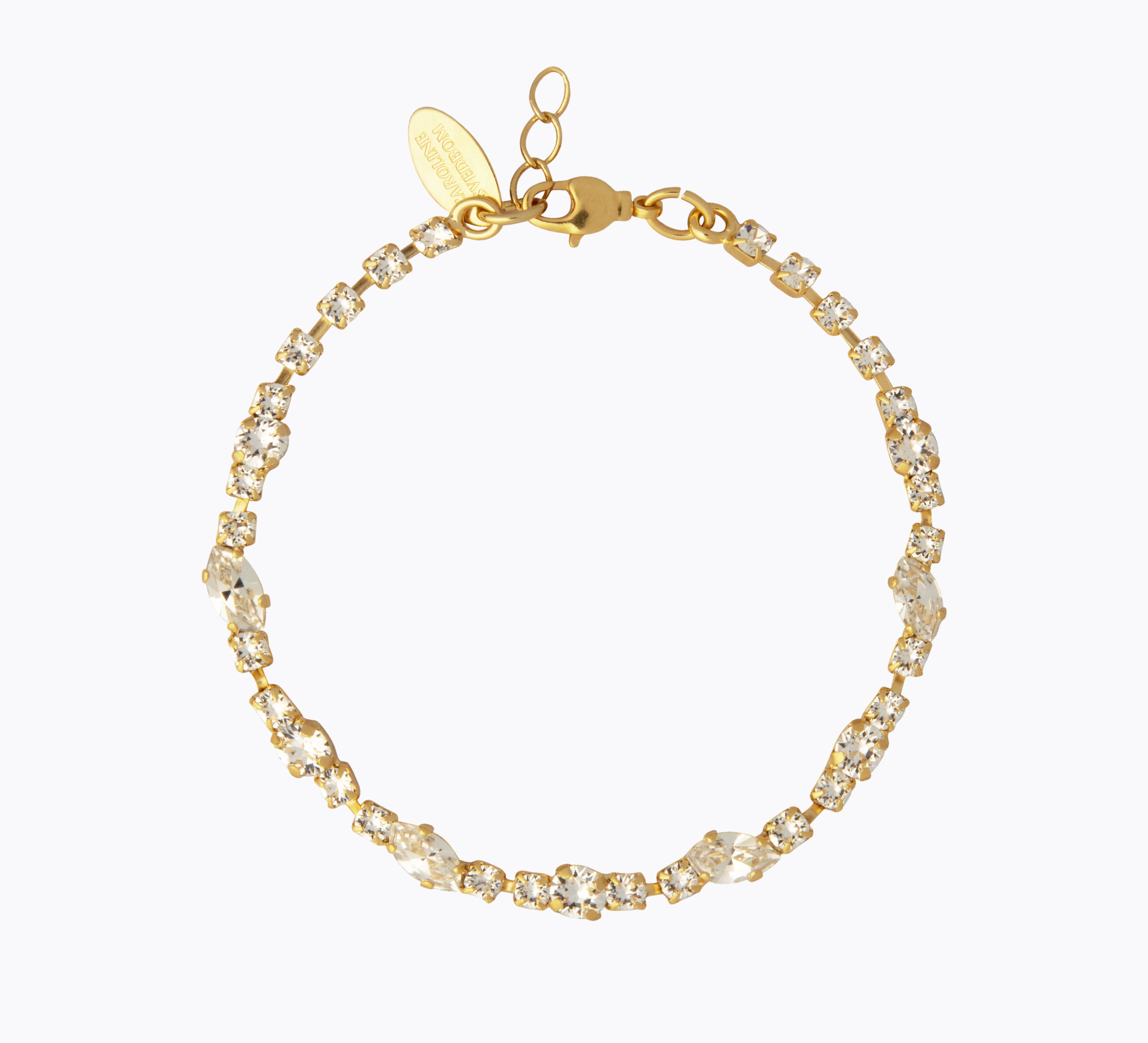 Caroline Svedbom - Antonia Bracelet Crystal Gold