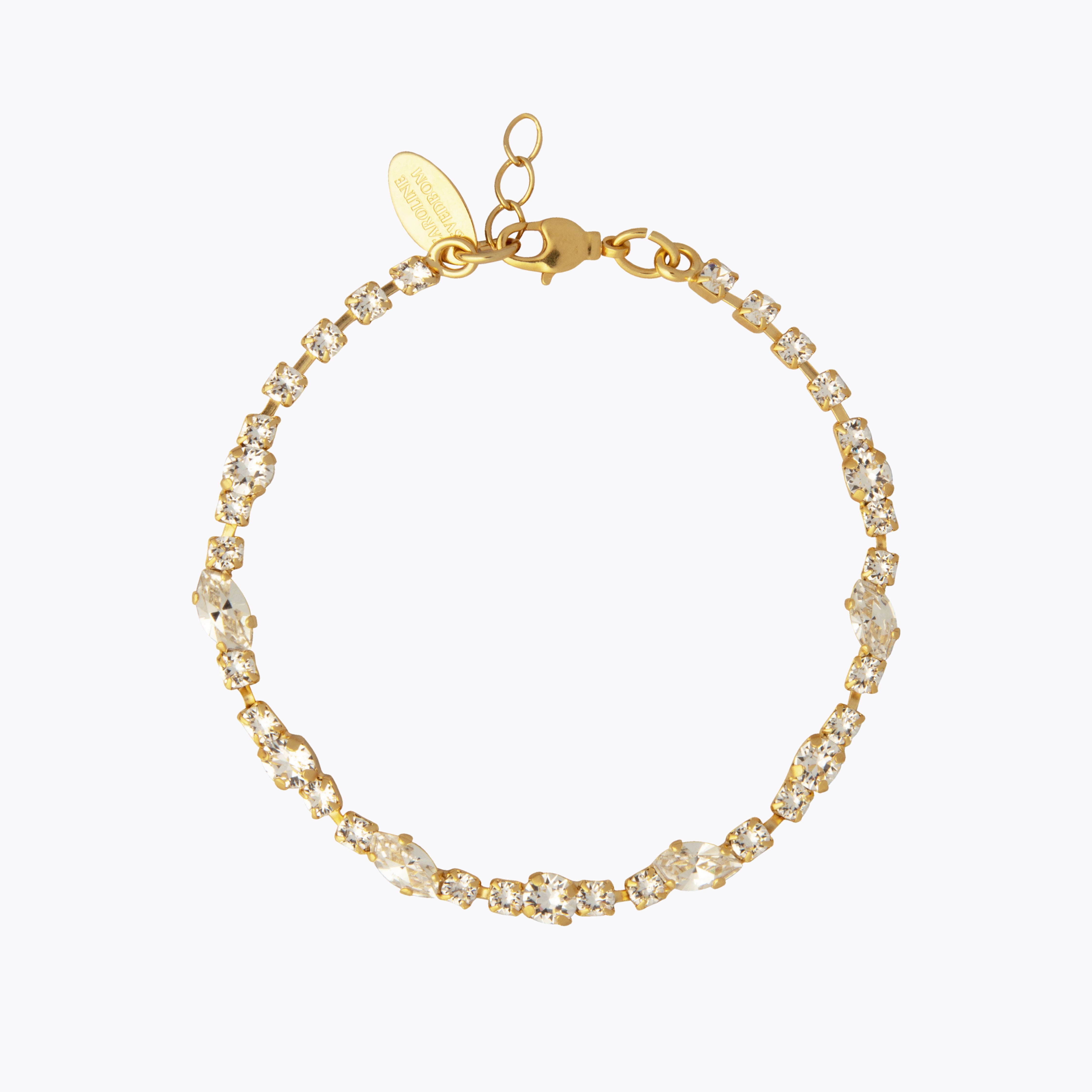 Caroline Svedbom - Antonia Bracelet Crystal Gold