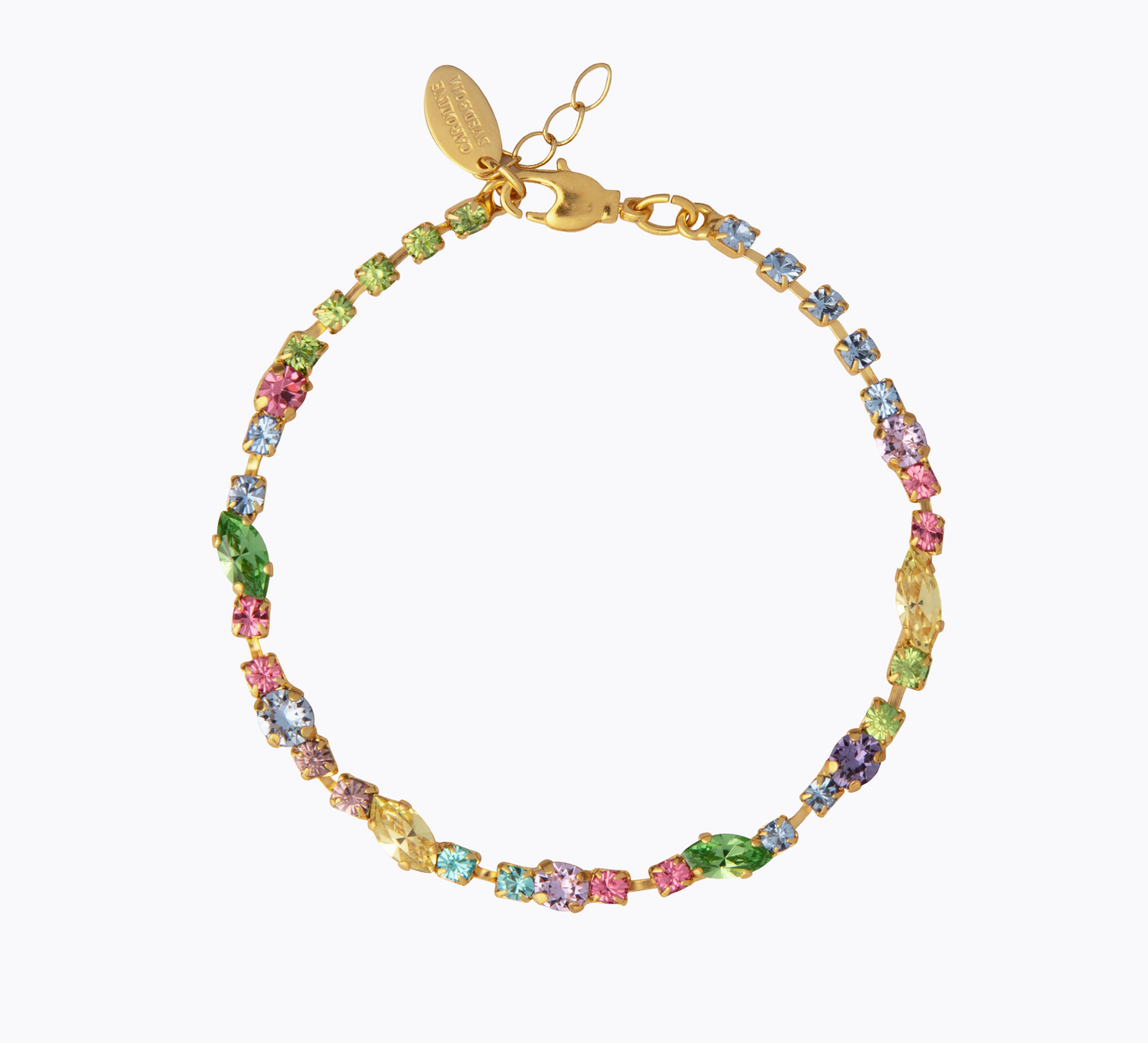 Caroline Svedbom - Antonia Bracelet Pastel Combo Gold