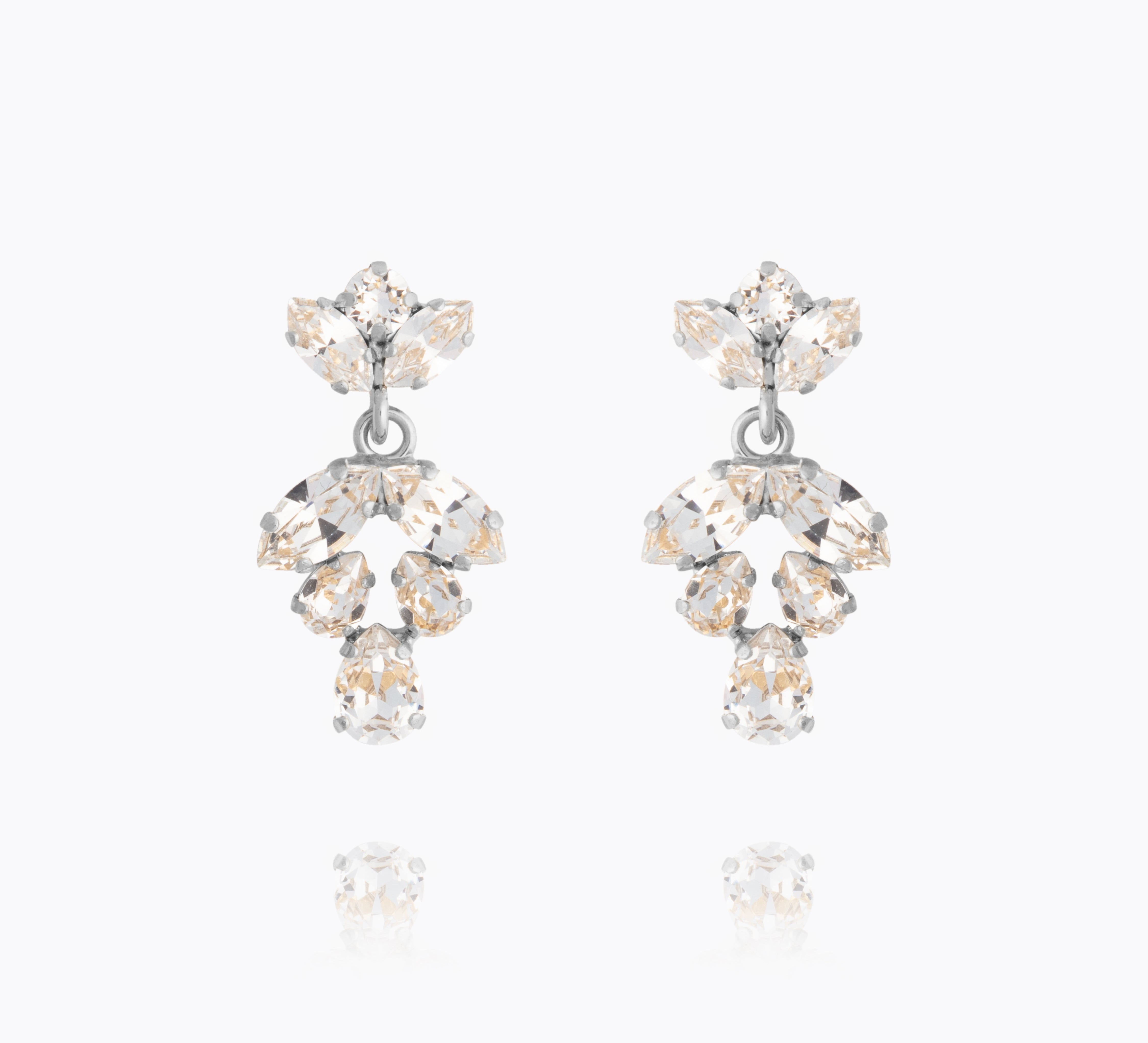Caroline Svedbom - Kiss Me Earrings Crystal Rhodium