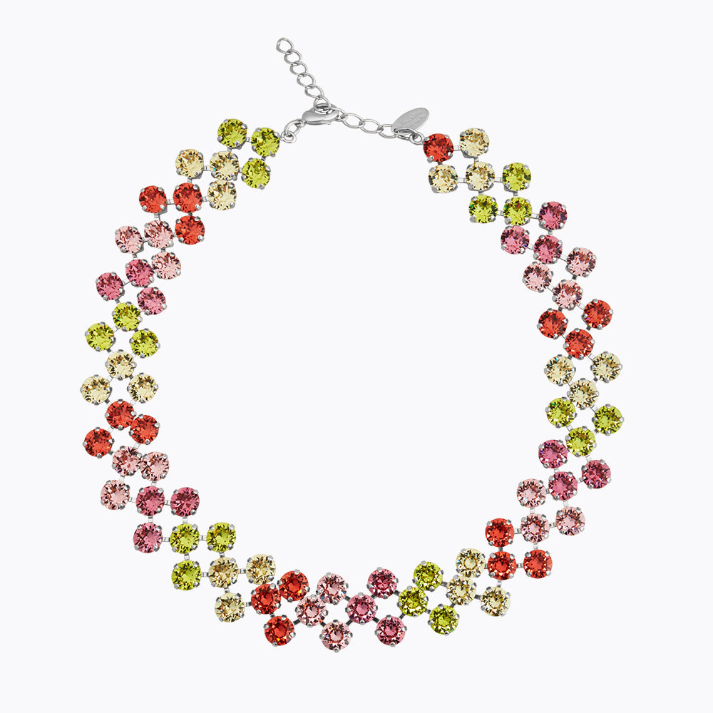 Caroline Svedbom - Livia Necklace Tropicana Combo Rhodium