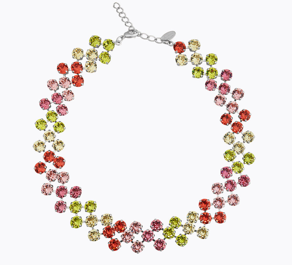 Caroline Svedbom - Livia Necklace Tropicana Combo Rhodium