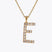 Caroline Svedbom - Letter Necklace Crystal Gold 70 Letter E Cm