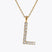 Caroline Svedbom - Letter Necklace Crystal Gold 70 Letter L Cm