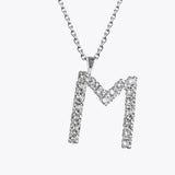 Caroline Svedbom - Letter Necklace Crystal Rhodium 70 Letter M Cm