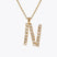 Caroline Svedbom - Letter Necklace Crystal Gold 70 Letter N Cm