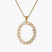 Caroline Svedbom - Letter Necklace Crystal Gold 70 Letter O Cm