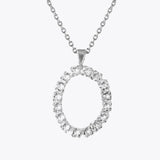 Caroline Svedbom - Letter Necklace Crystal Rhodium 70 Letter O Cm