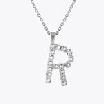 Caroline Svedbom - Letter Necklace Crystal Rhodium 70 Letter R Cm