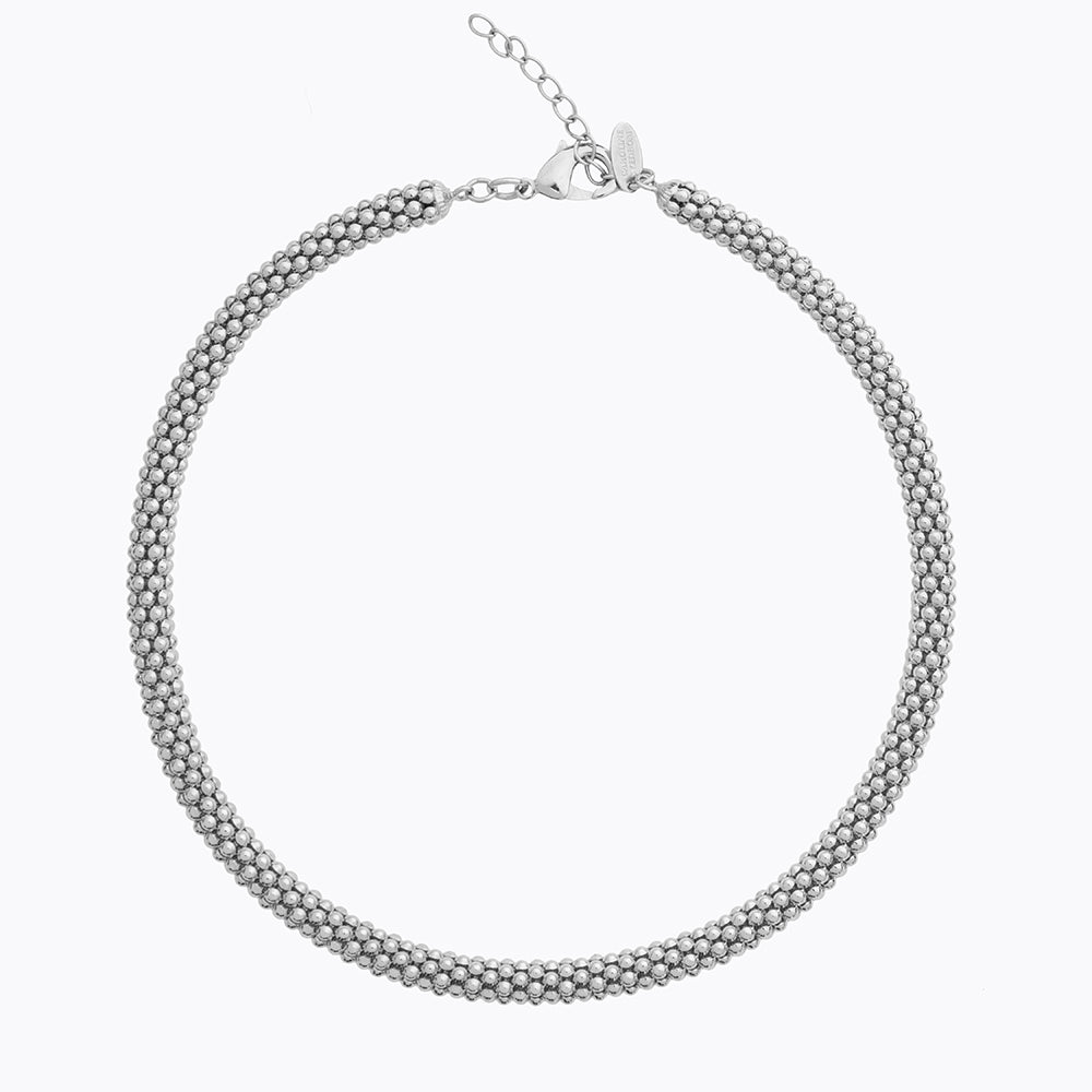 Caroline Svedbom - Classic Rope Necklace Rhodium Rhodium
