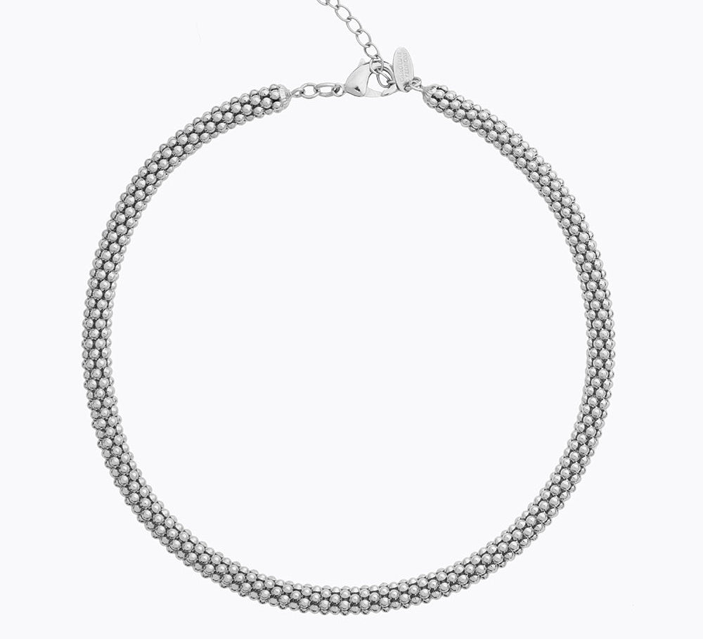 Caroline Svedbom - Classic Rope Necklace Rhodium Rhodium