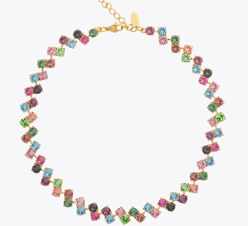 Caroline Svedbom - Fiona Necklace Rainforest Combo Gold