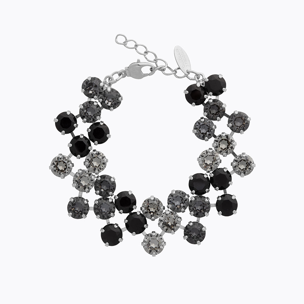 Caroline Svedbom - Livia Bracelet Black Combo Rhodium