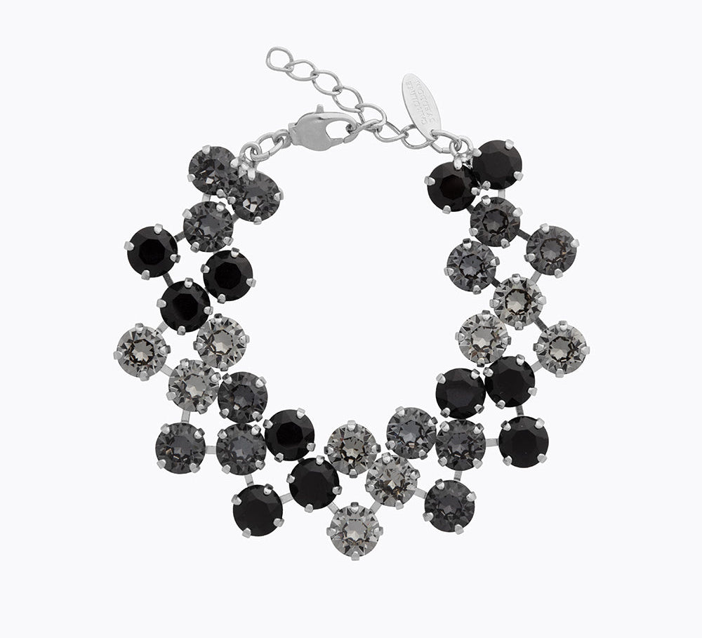 Caroline Svedbom - Livia Bracelet Black Combo Rhodium