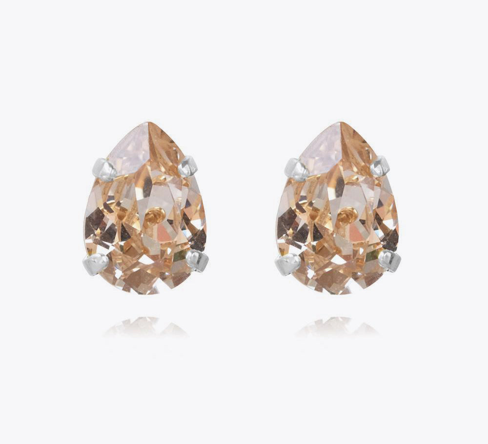 Mini Drop Stud Earrings / Silk