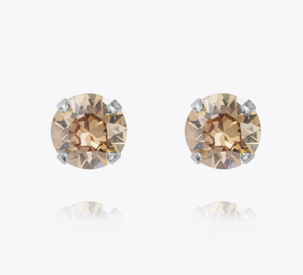 Classic Stud Earrings / Golden Shadow