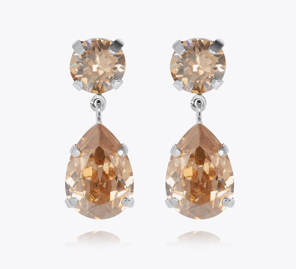 Mini Drop Earrings / Golden Shadow