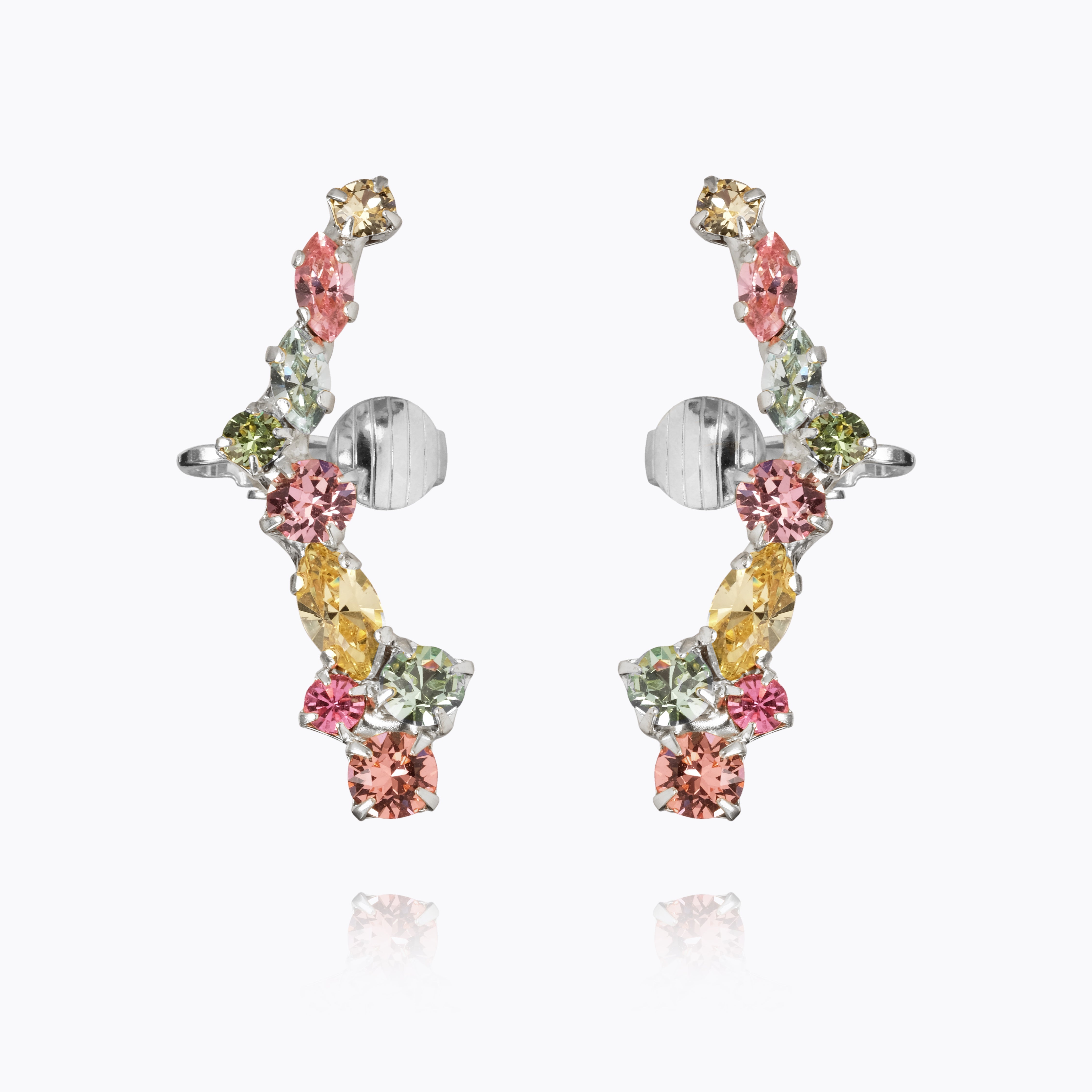 Caroline Svedbom - Mirabel Earrings Rainbow Combo Rhodium