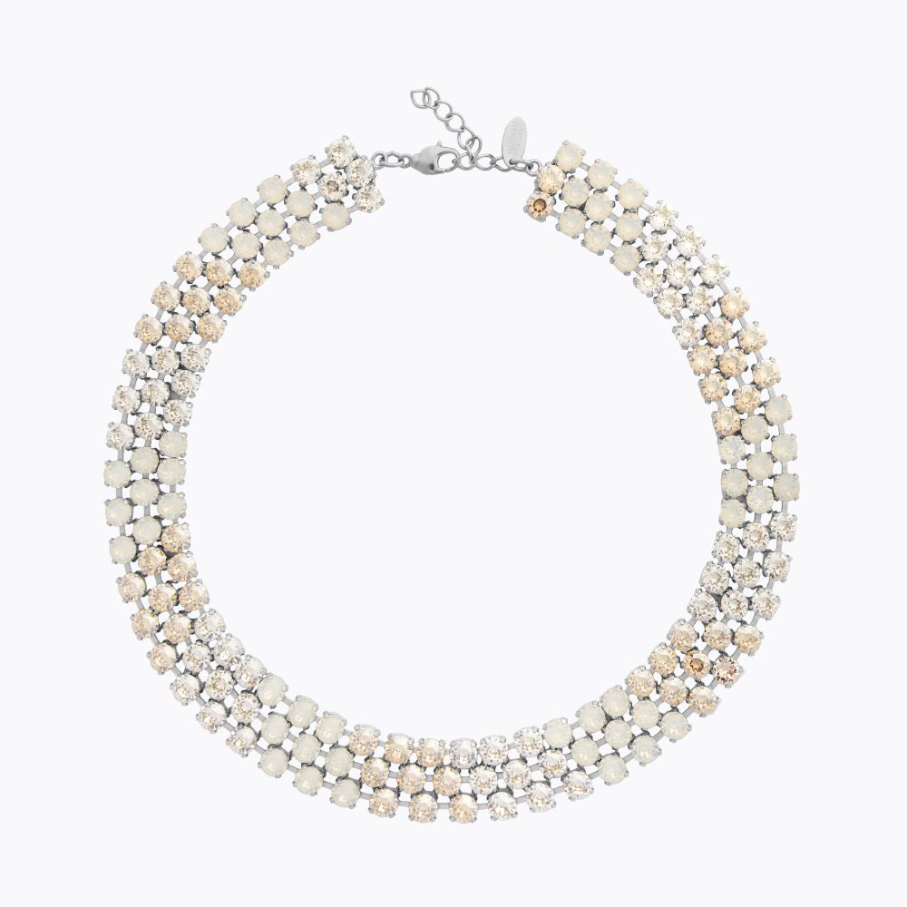 Caroline Svedbom - Rosanna Necklace White Combo Rhodium
