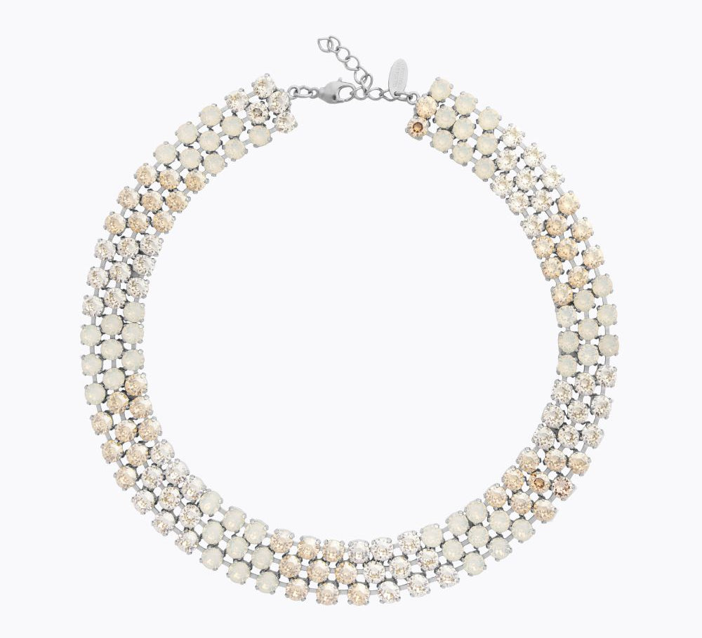 Caroline Svedbom - Rosanna Necklace White Combo Rhodium