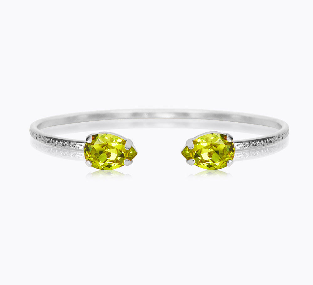 Caroline Svedbom - Petite Drop Bracelet Citrus Green Rhodium