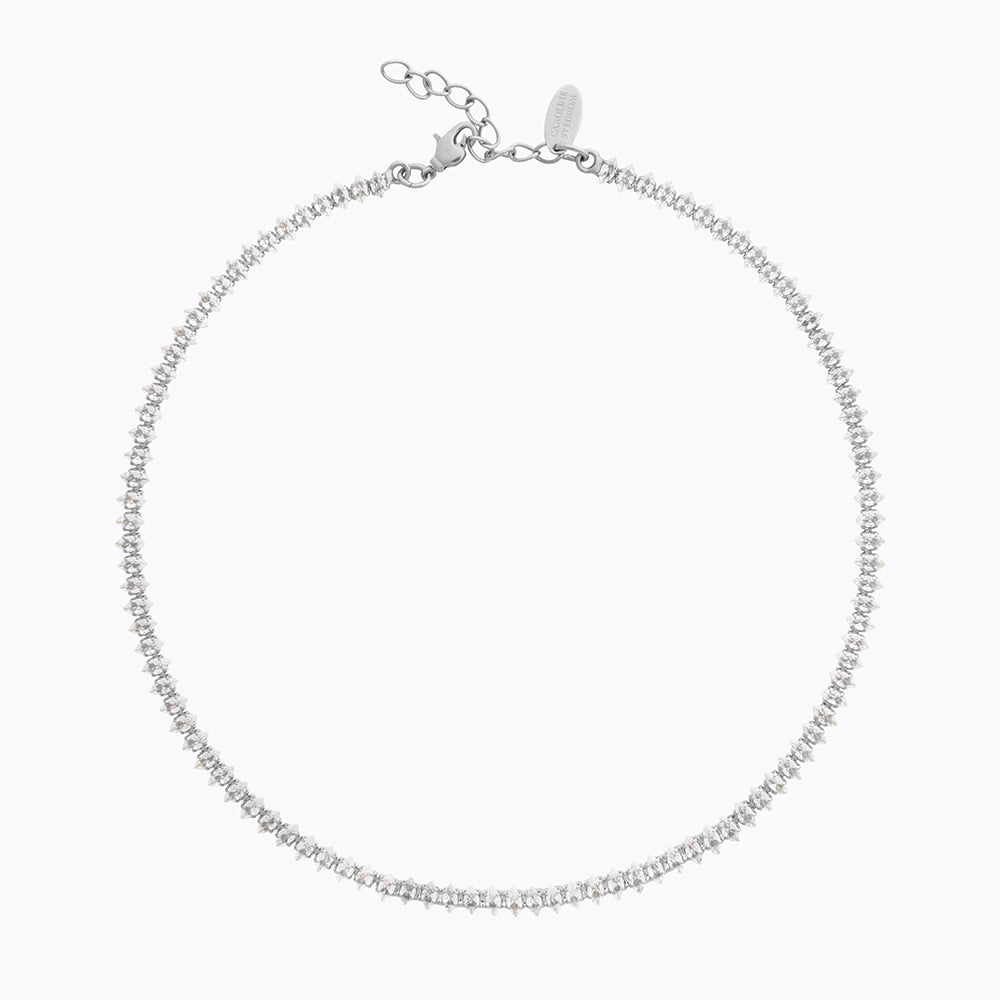 Caroline Svedbom - Crystal Navette Necklace Crystal Rhodium