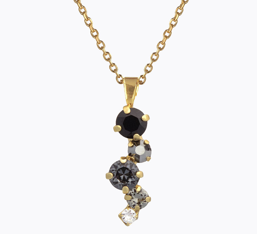 Caroline Svedbom - Elina Necklace Black Combo Gold