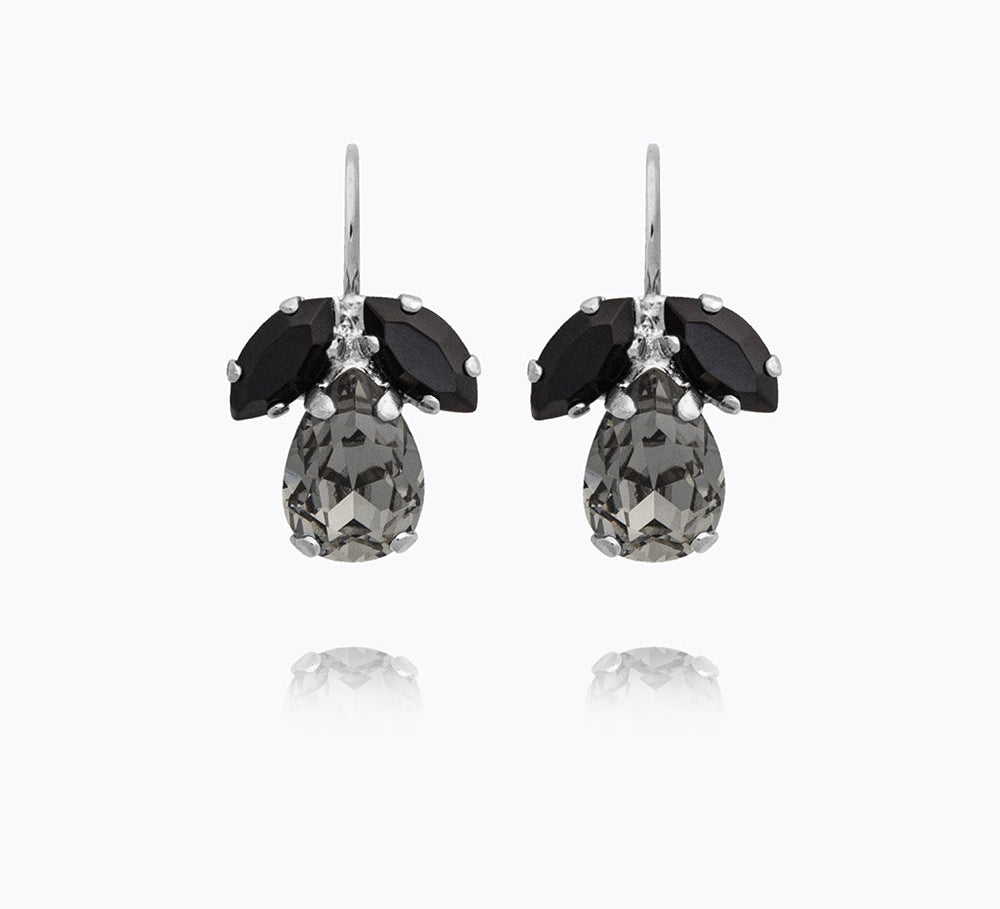 Caroline Svedbom - Petite Timo Black Diamond Jet Rhodium